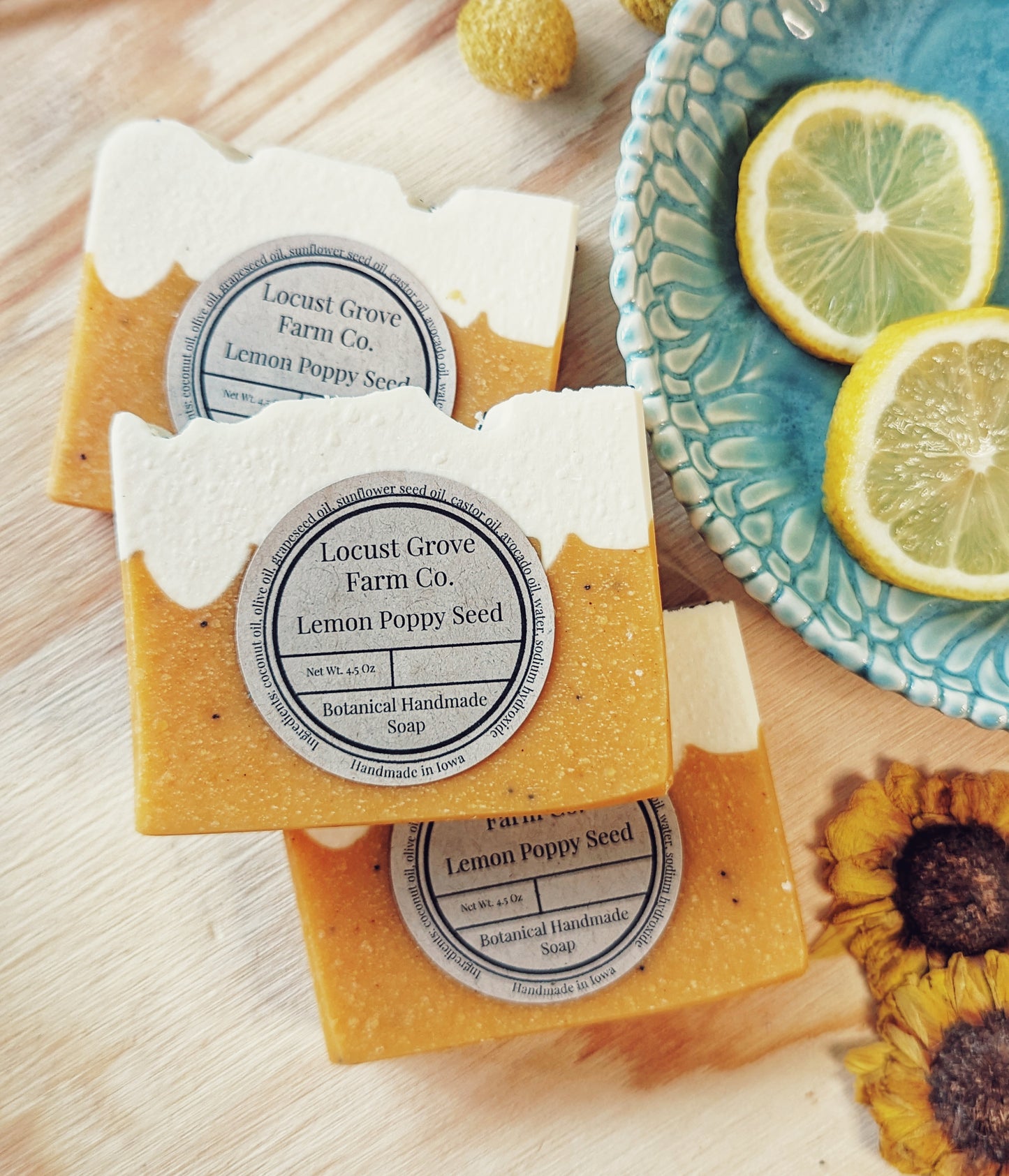 Lemon Poppy Seed Bar Soap