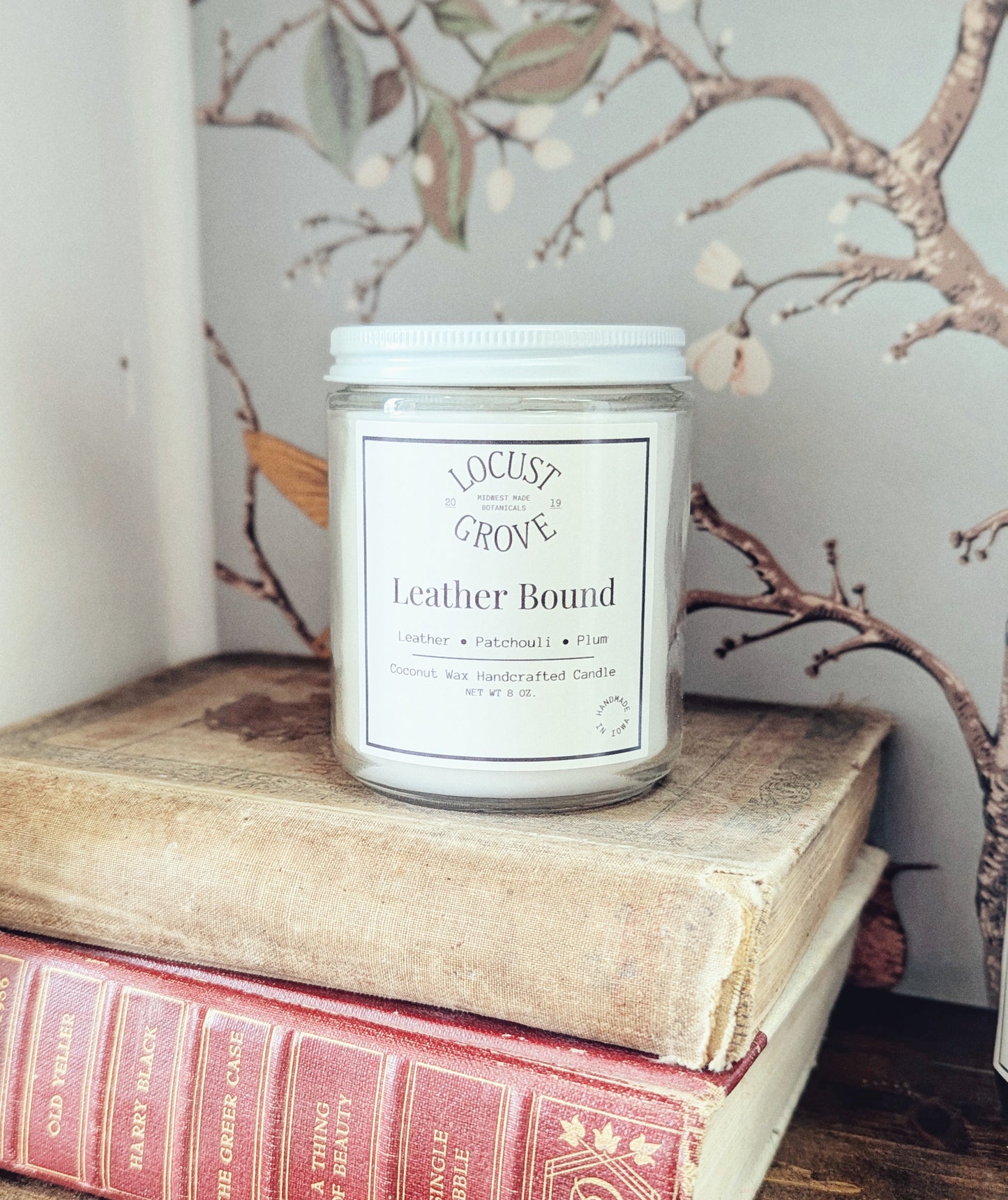 Leather Bound Coconut Wax Candle