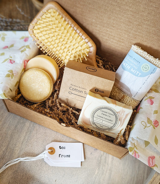 Low Waste Bathroom Essentials Gift Box