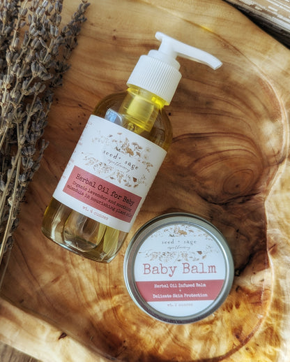 Baby Balm & Herbal Baby Oil