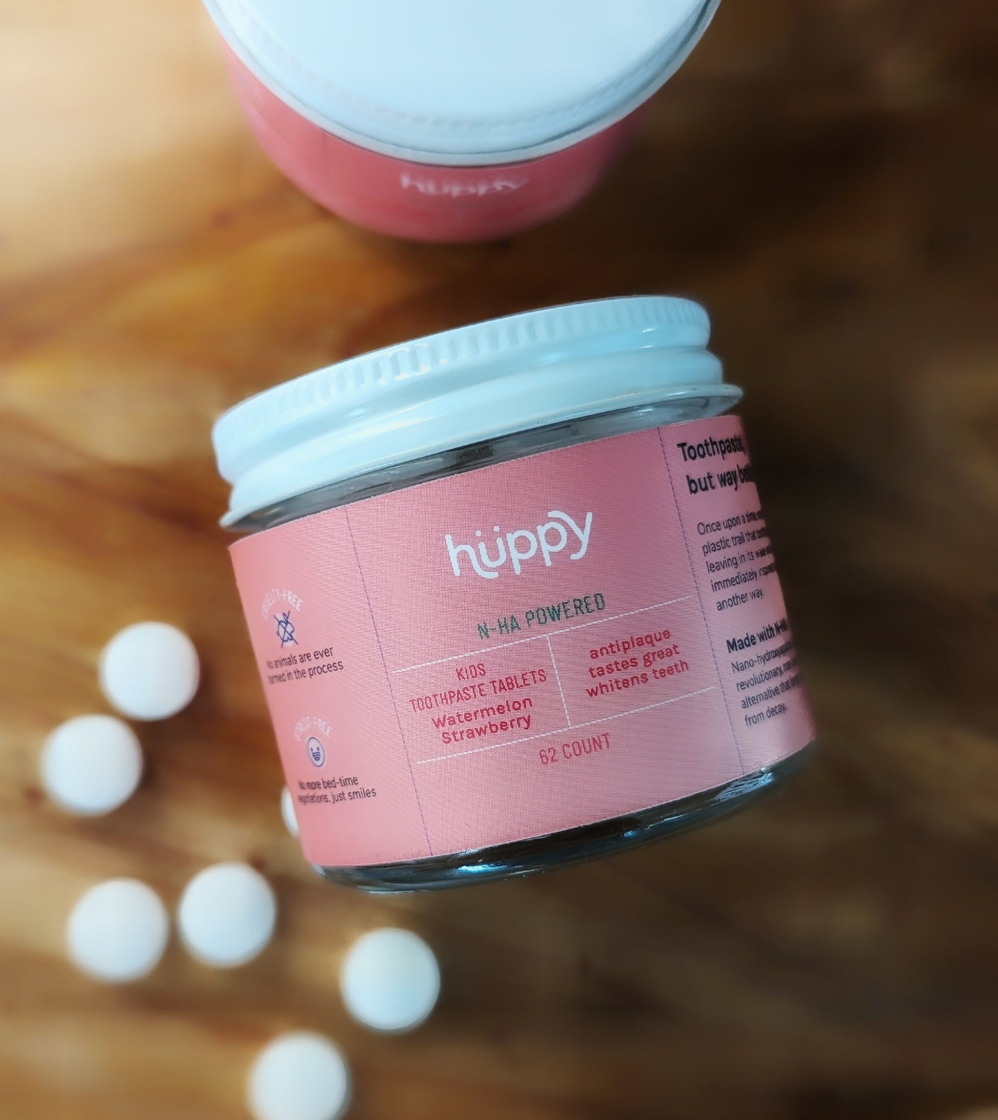 Huppy Toothpaste Tablets Watermelon Strawberry