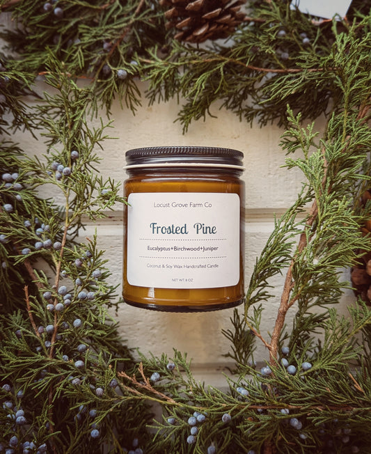 Frosted Pine Candle