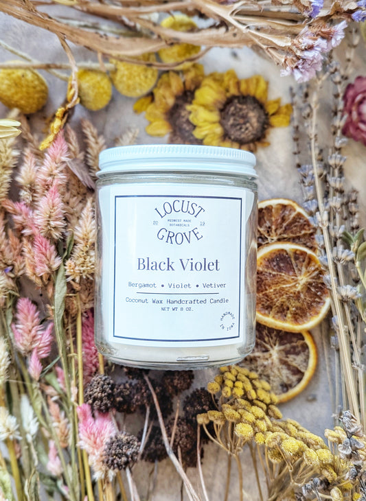 Black Violet Candle