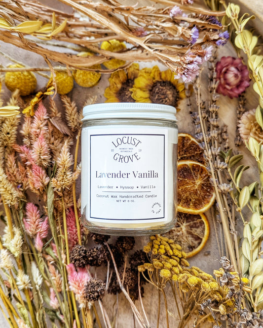 Lavender Vanilla Coconut Wax Candle