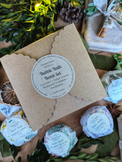 Essential Oil Bubble Bath Bombs