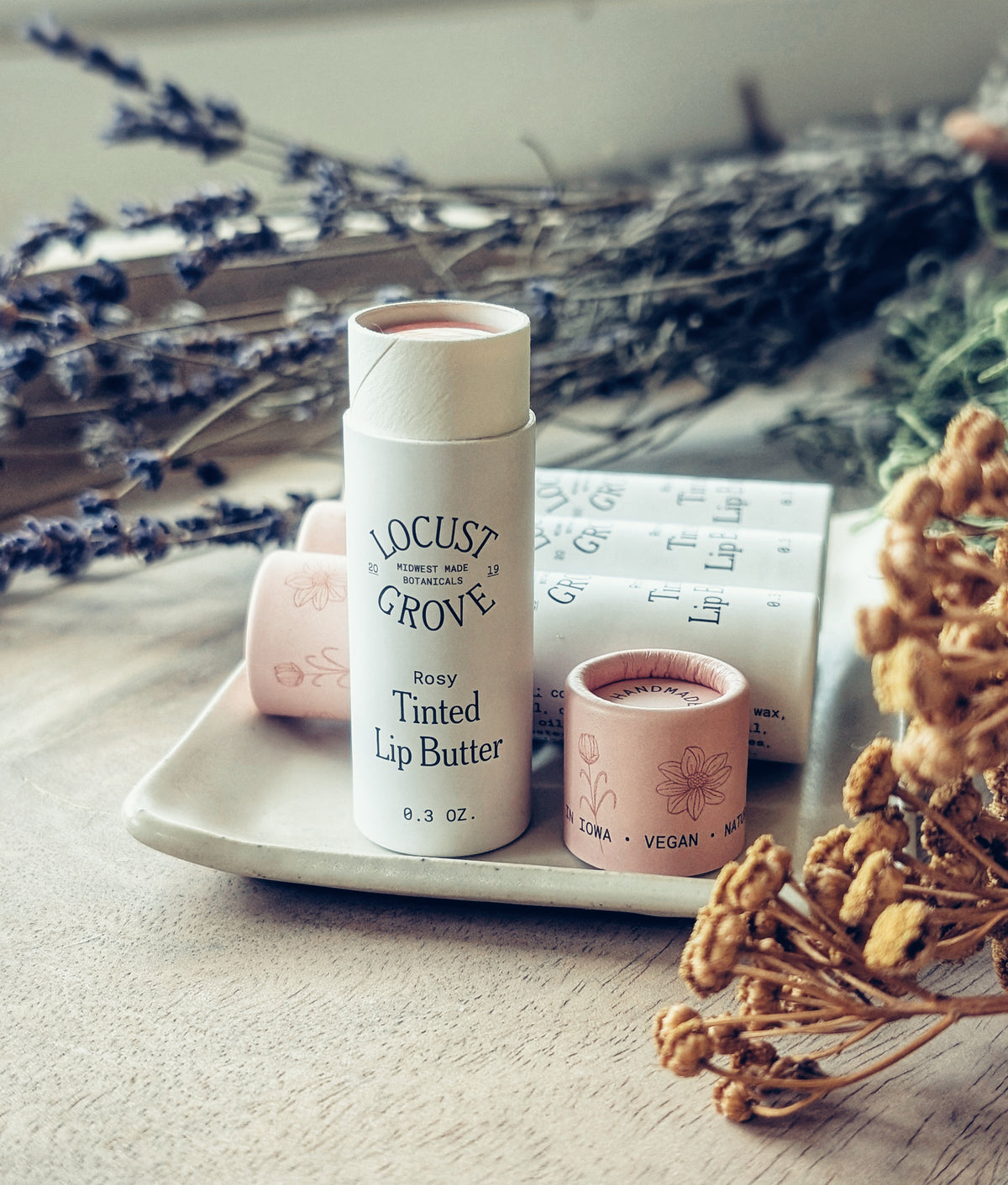 Buttered Locusts Rosy Tinted Lip Butter – Locust Grove Farm Co